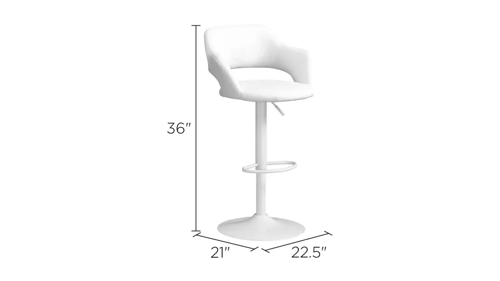 Airmont Adjustable Bar Stool Dimensions