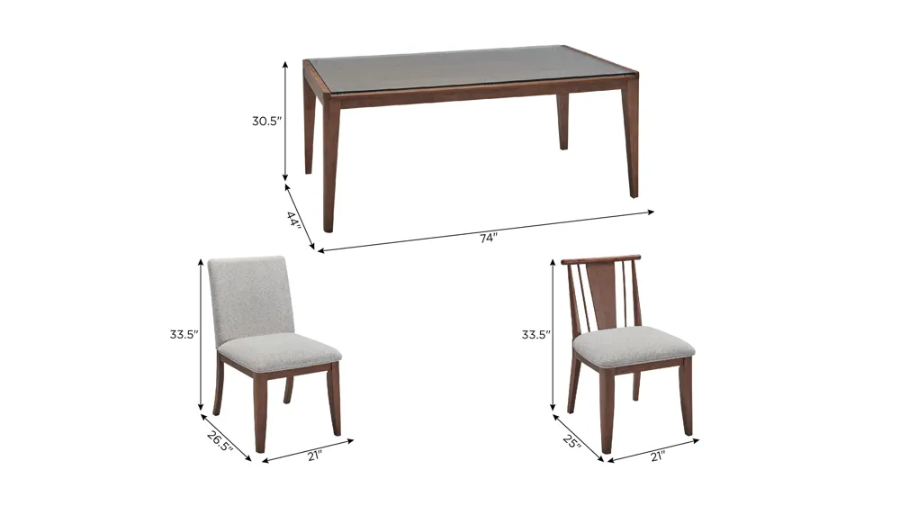 Kerrigan 7-pc. Dining Set Dimensions