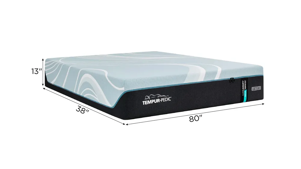 Tempur-Pedic Luxe Adapt 2.0 Medium Hybrid Mattress Dimensions
