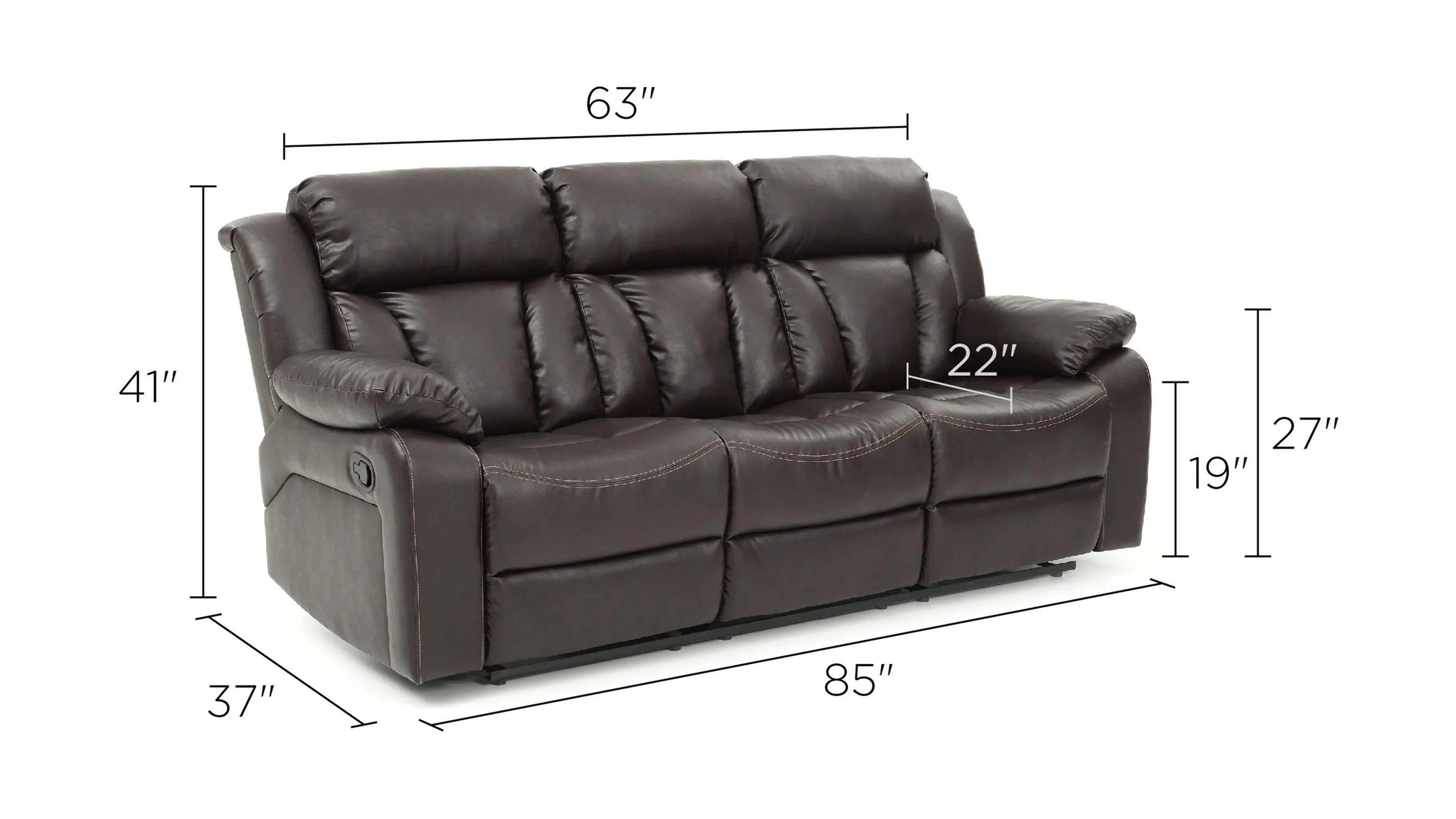 Daria Reclining Sofa | Raymour & Flanigan