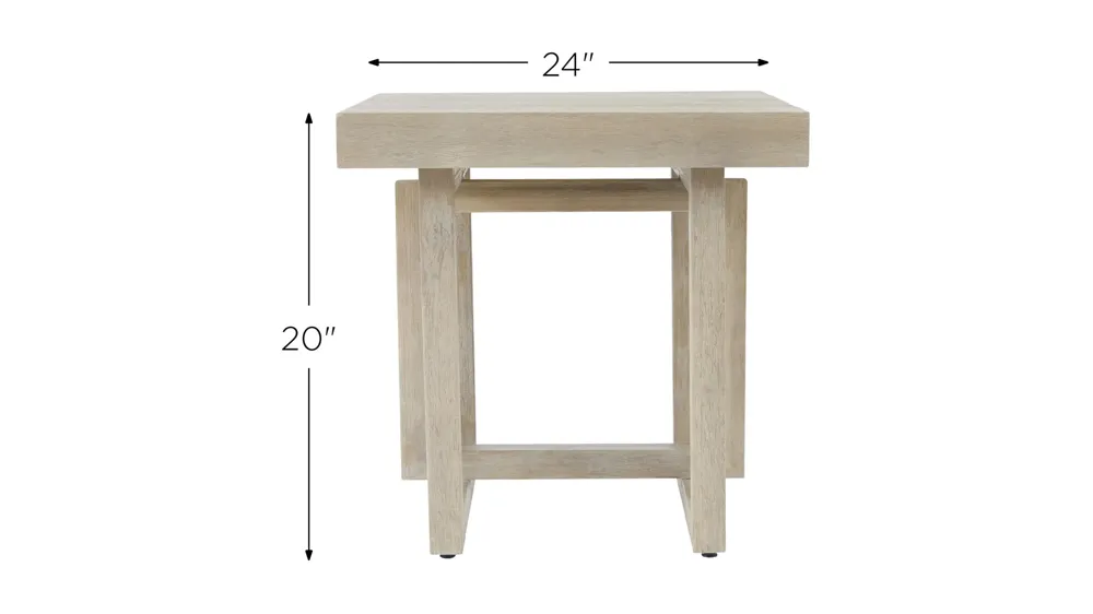 Jalisco End Table Dimensions