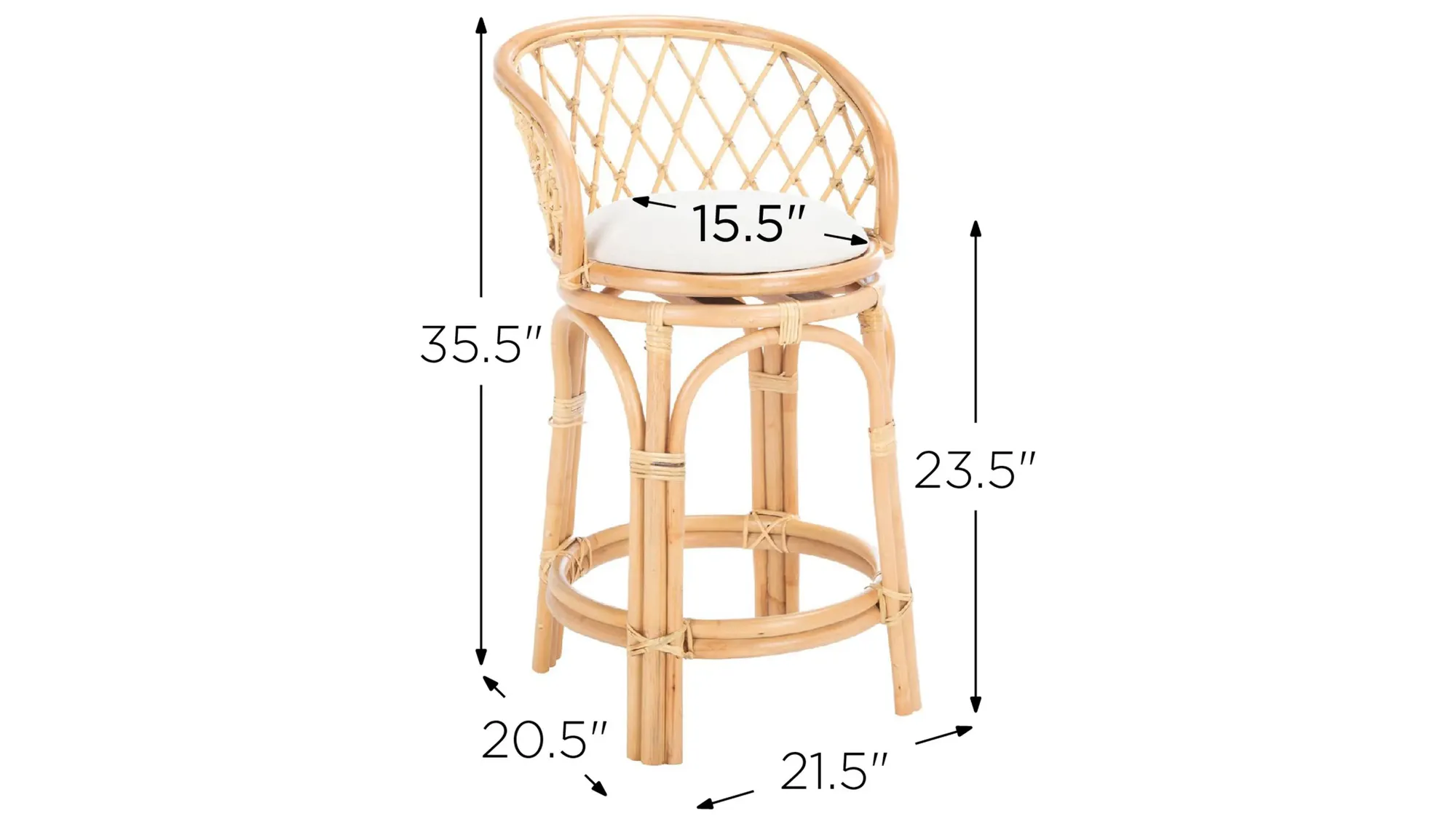 Reslor Counter Stool with Cushion