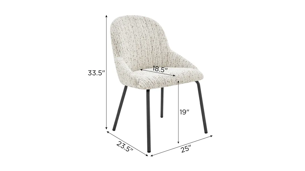 Katrisa Side Chair - Set of 2 Dimensions