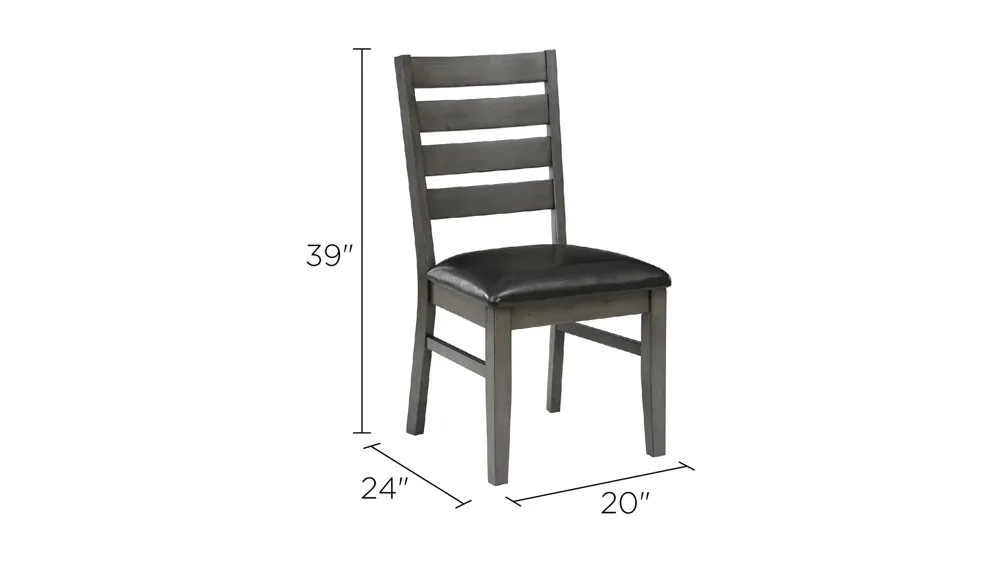 Arasina Dining Chair - Set of 2 Dimensions