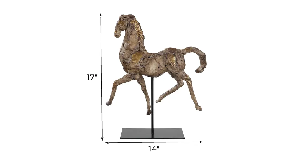 Caballo Dorado Horse Sculpture Dimensions