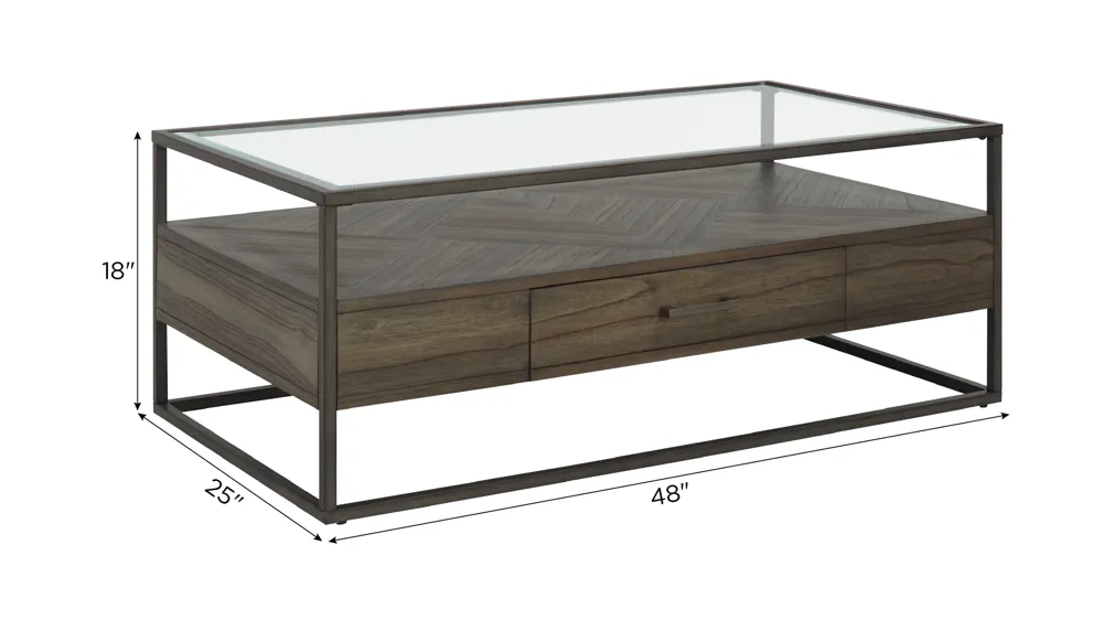 Renault Rectangular Cocktail Table Dimensions