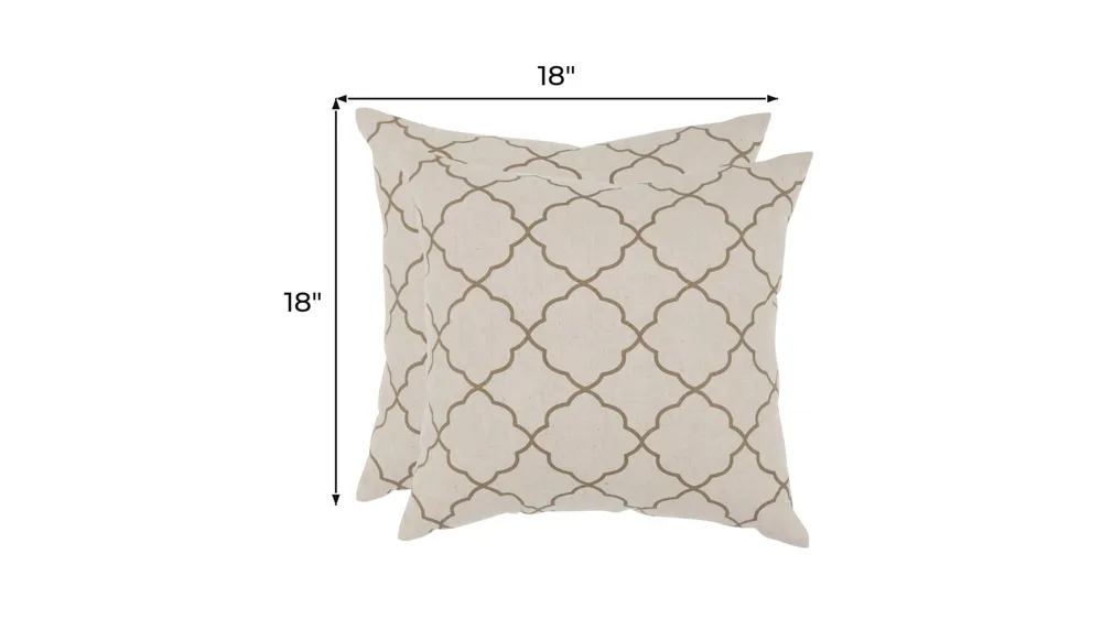 Sophie Geometric Pillow: Set of 2 Dimensions