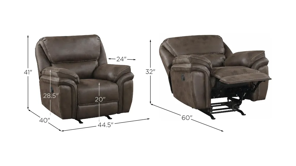 Cassiopeia Rocker Reclining Chair Dimensions