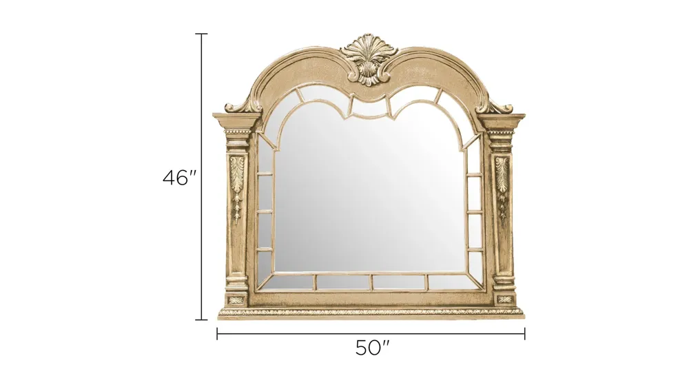 Wilshire Bedroom Dresser Mirror Dimensions