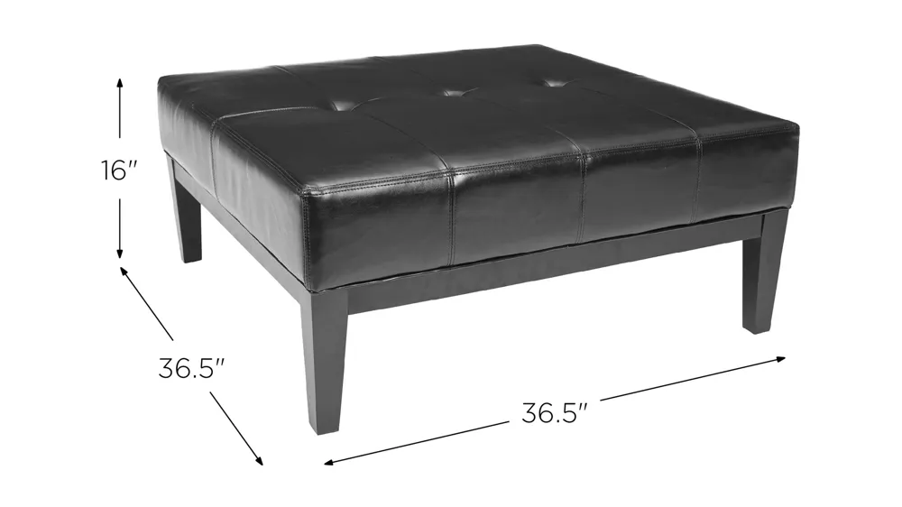 Kolden Square Cocktail Ottoman Dimensions