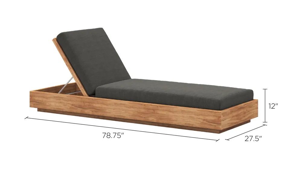 Kinta Outdoor Chaise Dimensions