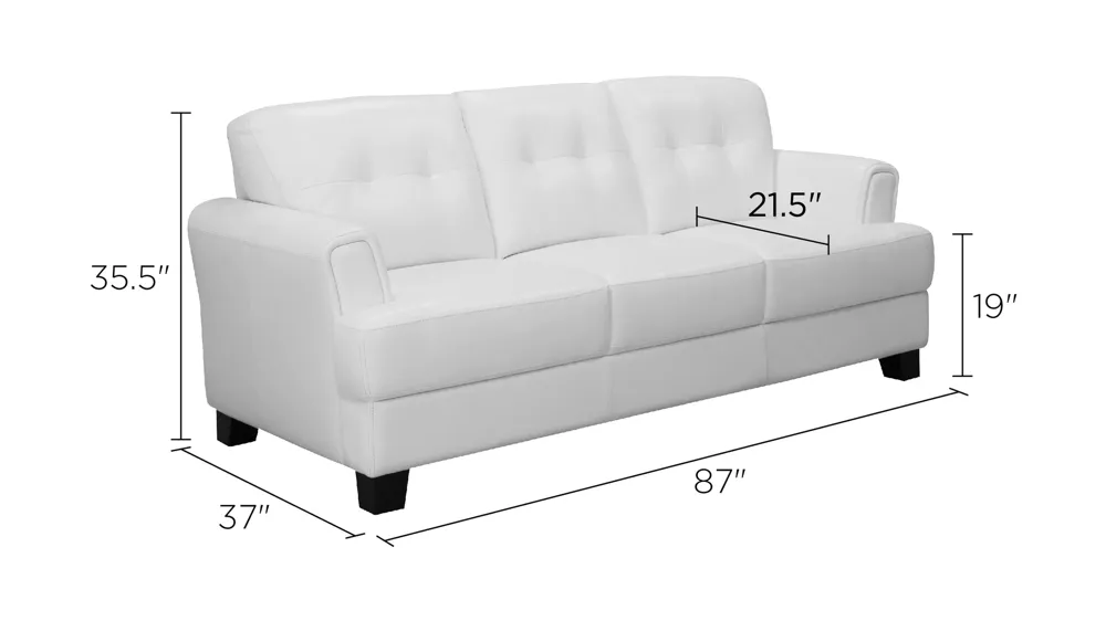 Benson Leather Sofa Dimensions