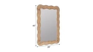 Rattan Wall Mirror | Raymour & Flanigan