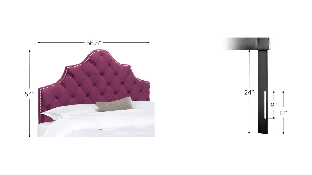 Arebelle Upholstered Headboard Dimensions