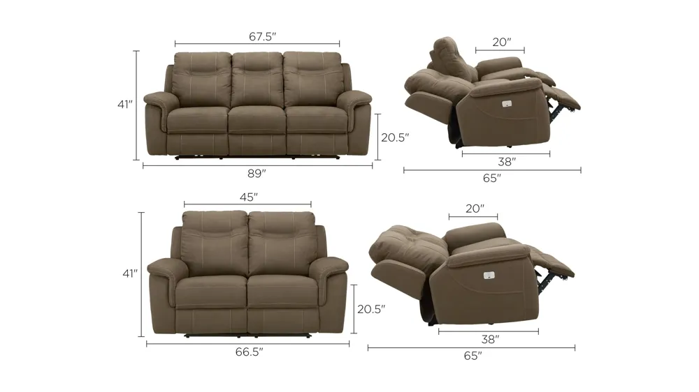 Stanfield Living Room Set Dimensions