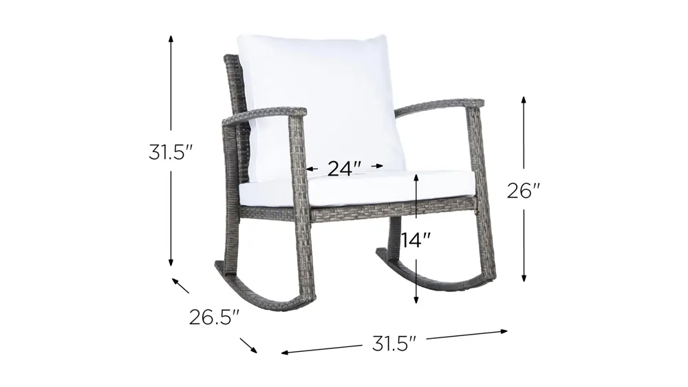 Bradbury Rocking Chair Dimensions