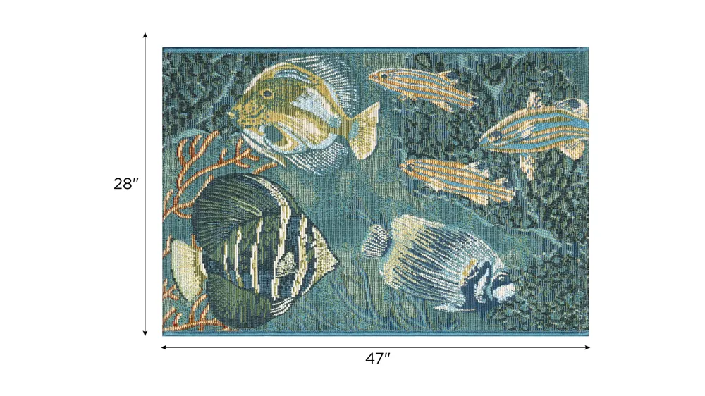 Esencia Fish Indoor/Outdoor Mat Dimensions