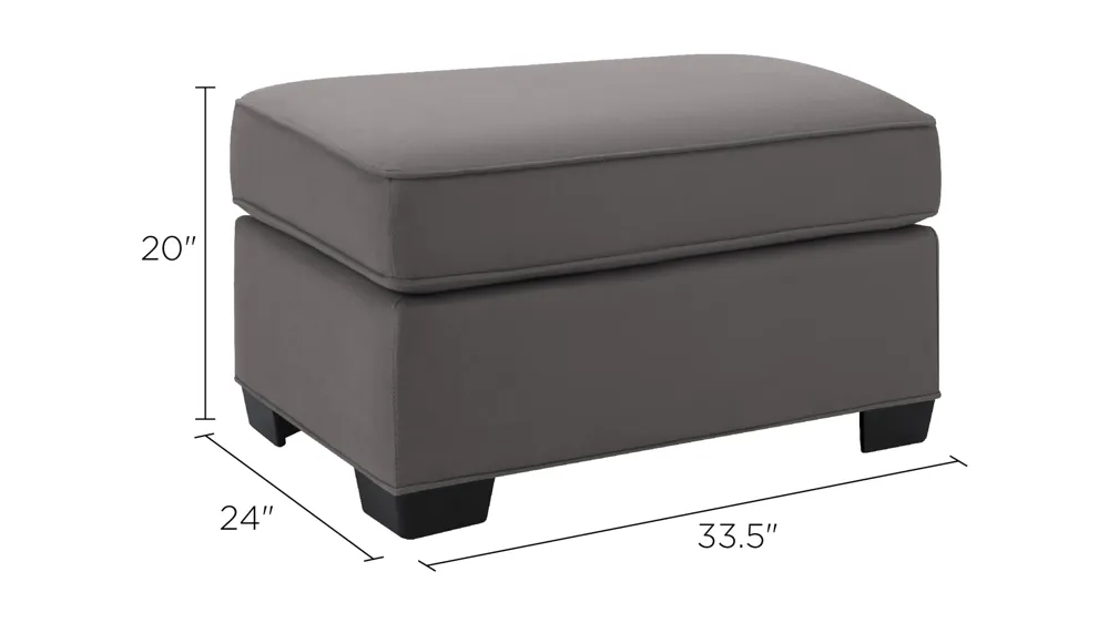 Wellsley Ottoman Dimensions