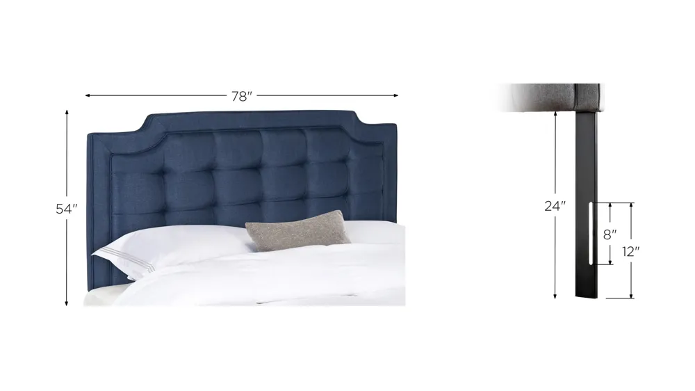 Sapphire Upholstered Headboard Dimensions