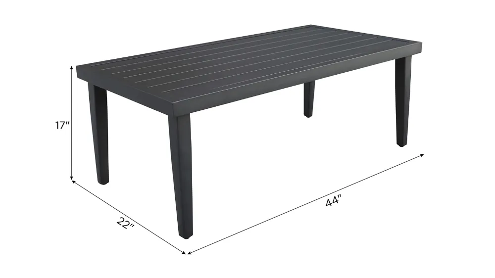 Crescent Bay Outdoor Cocktail Table Dimensions