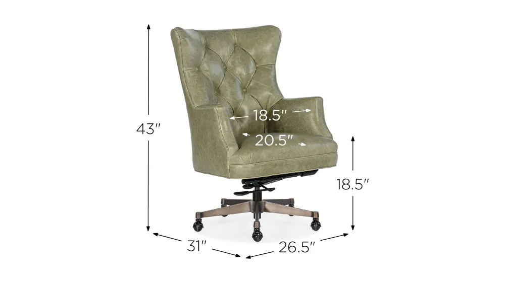 Brinley Executive Swivel Chair Dimensions