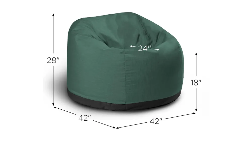 Helena Large Round Outdoor Bean Bag Club Chair Dimensions