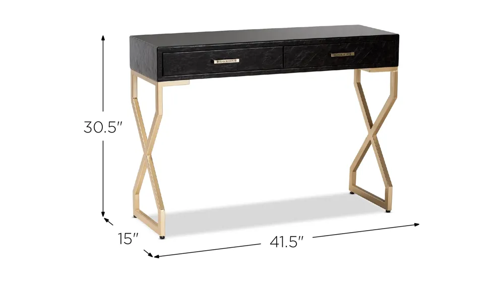 Carville 2-Drawer Console Table Dimensions