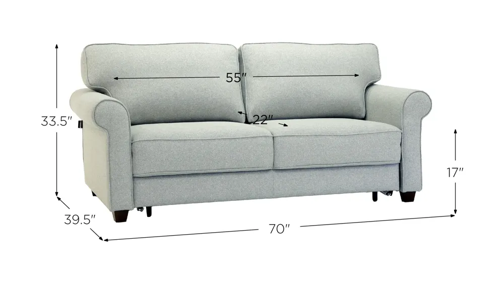 Casey Full XL Loveseat Sleeper Dimensions