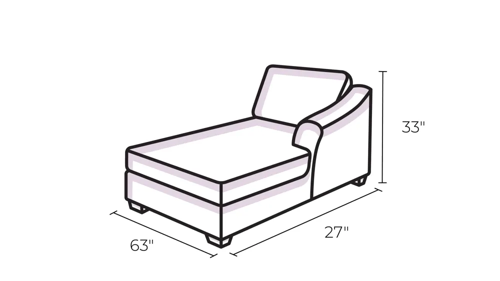 Lansing Chaise Lounge Dimensions