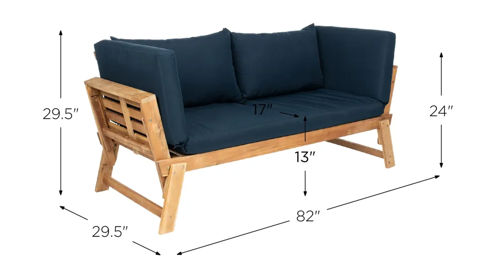 Vesta Modern Contemporary Daybed Dimensions