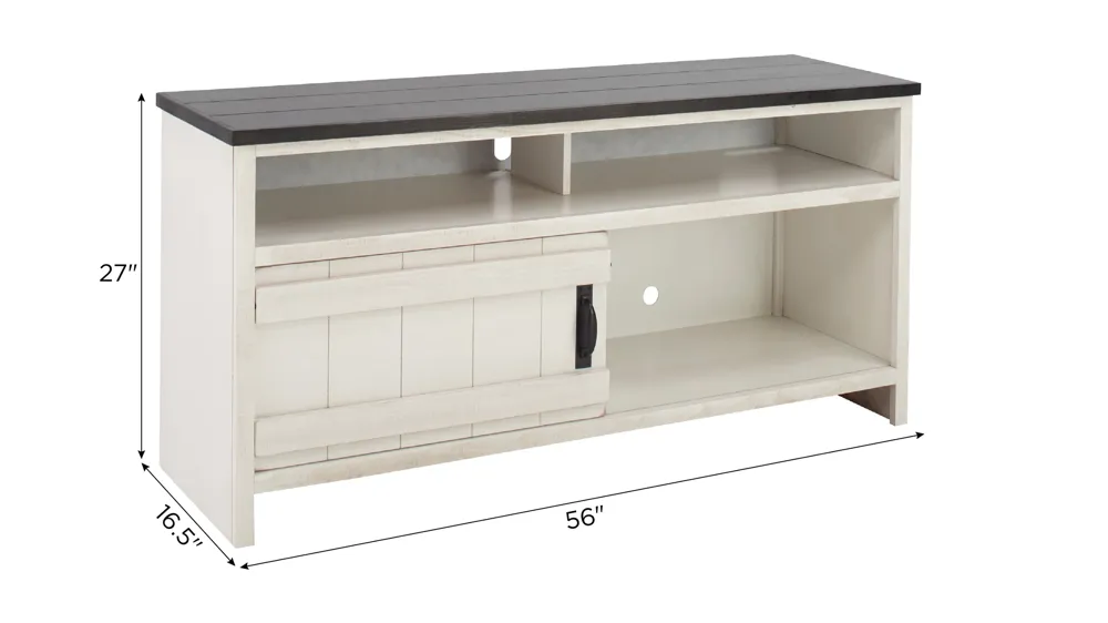 Berman 56" TV Console Dimensions