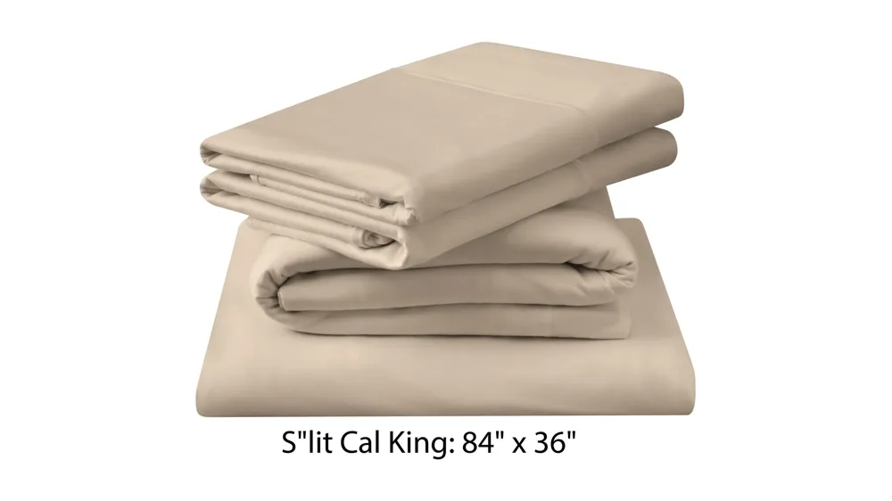 Tempur-Breeze Cooling Split Cal King Sheet Set Dimensions