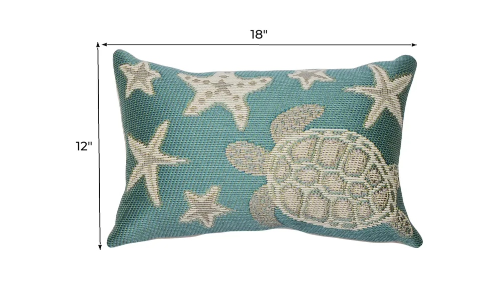 Marina Turtle And Stars Accent Pillow Dimensions