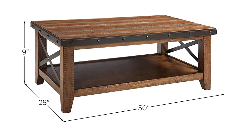 Taos Coffee Table Dimensions