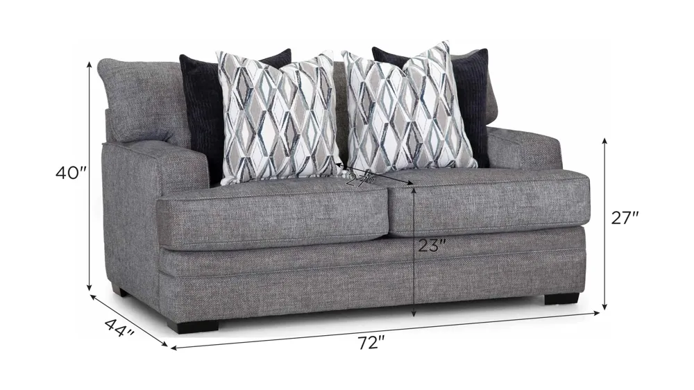 Stella Loveseat Dimensions