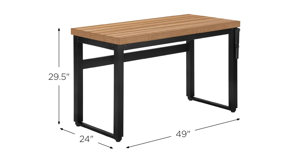 Cesar Adjustable-Height Standing Computer Desk Dimensions