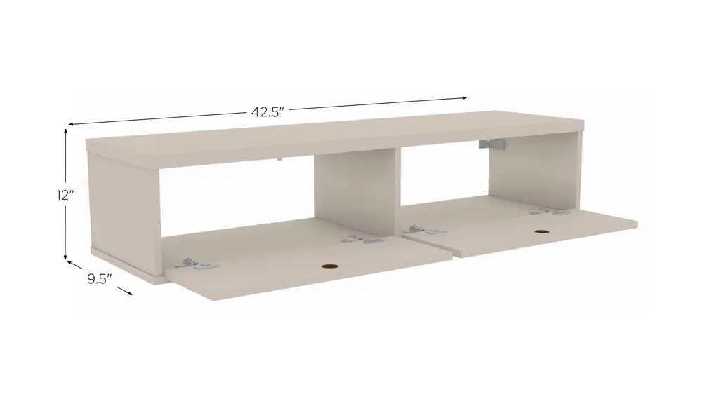 Liberty 42" Floating Entertainment Center Dimensions