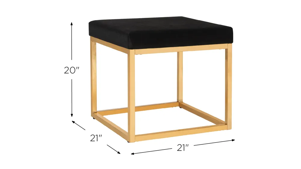 Declan Square Ottoman Dimensions
