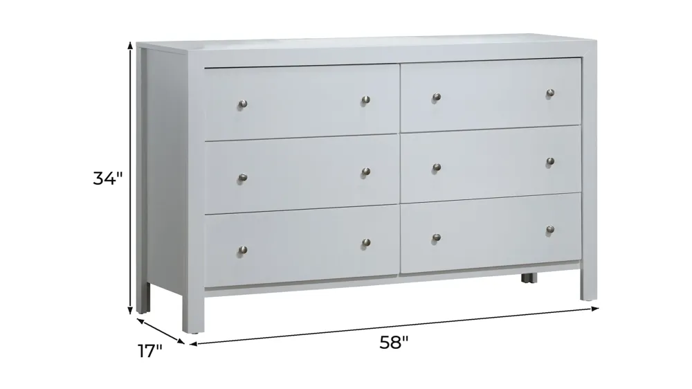 Burlington Bedroom Dresser Dimensions