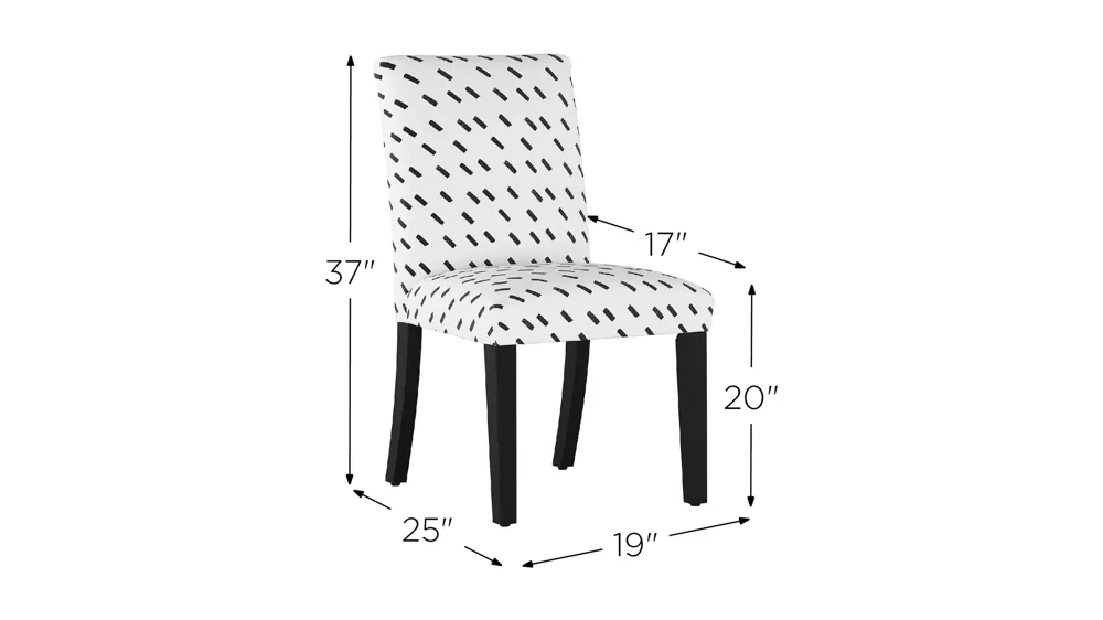 Merry Upholstered Dining Chair Dimensions