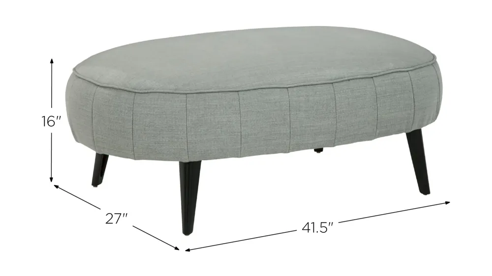 Hollyann Oversized Accent Ottoman Dimensions
