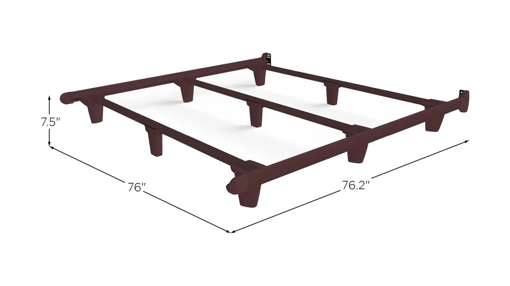 Embrace Bed Frame w/ Glides Dimensions