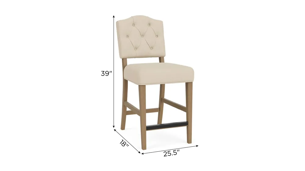 Aberdeen Stool- Set of 2 Dimensions