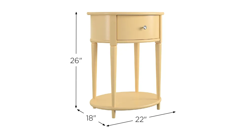 Ameriwood Home Aurora End Table Dimensions
