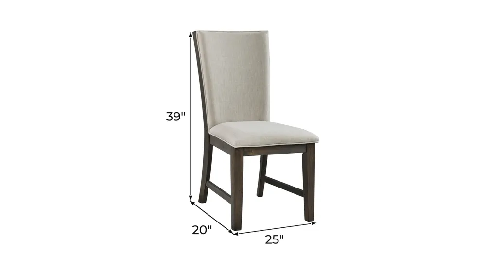 Jasper Upholstered Side Chair - Set of 2 Dimensions