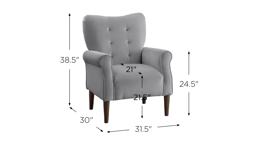 Saratoga Accent Chair Dimensions