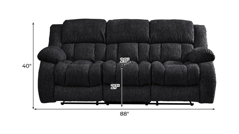 Monterey Reclining Sofa Dimensions