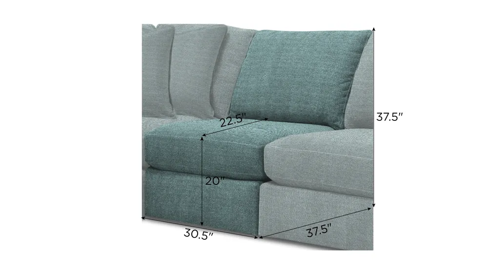 Nappily Armless Chair Dimensions