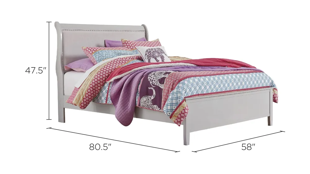 Jorstad Sleigh Bed Dimensions