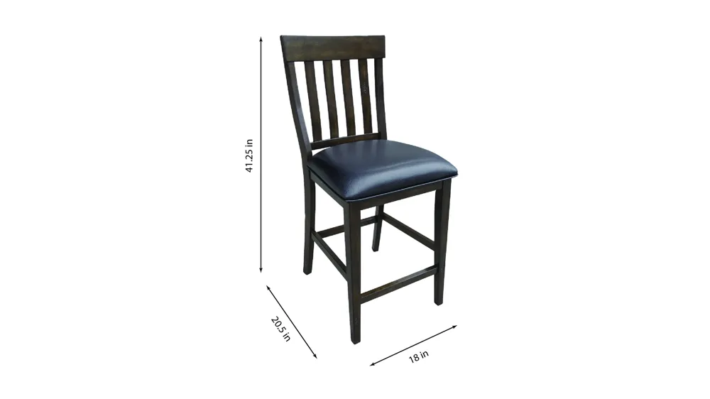 Mirabelle Counter Height Stool- Set of 2 Dimensions